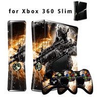 DATA FROG Skin Stickers For xbox 360 Slim Console Vinyl Protective Cover Spider Custom For Microsoft xbox 360 S Console 2023