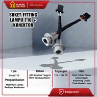 T10 Light Fitting Socket + Universal T10 Turn Signal Light Fitting Socket Front and Rear Dusk Turn S