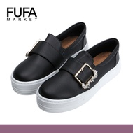 FUFA Women's 1BE88 Slip-On Platform Shoes With Diamante Buckle
