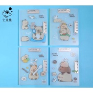 A4 Double Clip File Capybara Management File Document File Holder with 2 Clip Office Stationery