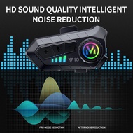 Intercom Y102X Bluetooth Headset Motorcycle Helmet Hands Free Call Kit IPX6 Waterproof Y10