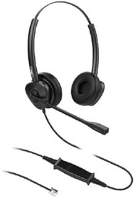 Fanvil - HT302 QD to RJ9 Dual Headset, HD Audio, All-Day Comfort, Wide Compatibility