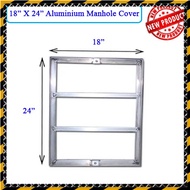 18" X 24" ALUMINIUM MANHOLE COVER For Tiling Works Aluminium Type Manhole Cover / MANHOLE FRAME/