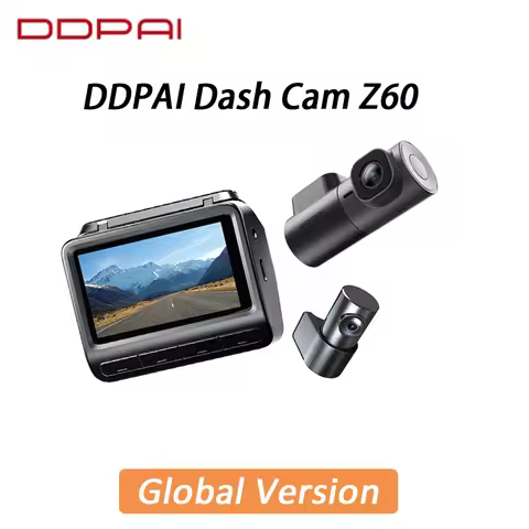 DDPAI Z60 4K+2K+1080P Dashcam Support Rear and Interior with GPS 5GHz WiFi ADAS NightVIS 2.0 Dash Ca
