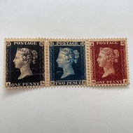 World Zhenmail World's First Stamp Black Pence Blue Pence Red Pence Stamp 3 Sheets 3.26