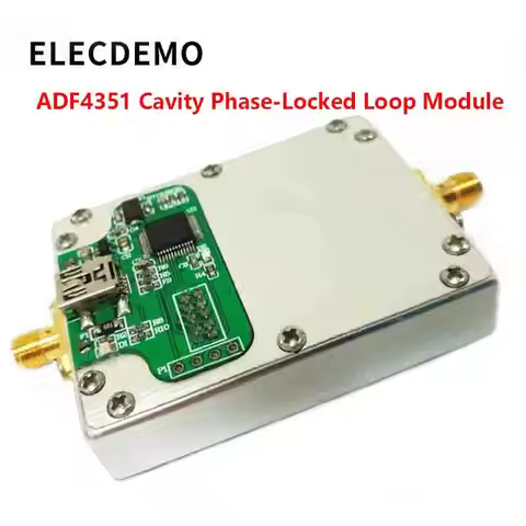 ADF4351 Phase-Locked Loop Signal Source, Frequency Synthesizer With Microcontroller Control, Cavity 