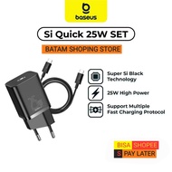Baseus Type C Quick Charger 25w + Type C Cable Official Warranty