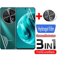 3IN1 Front Back Lens Camera For Huawei nova 12i 4G nova12i nova12 i 2024 Screen Protector Film Not Tempered Glass Full Cover Protection Hydrogel