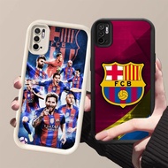 GK-29 FC Barcelona Black and White Silicone Casing for Xiaomi Redmi Note poco M4 10s 10 10T M5S Lite