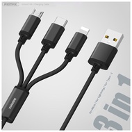 Remax RC-131th 3-in-1 charging cable, RC-131TH 3-in-1 charging cable