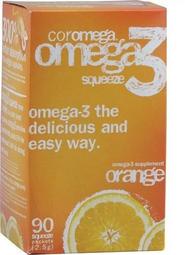 Coromega Omega3 DHA/ EPA魚油 90包 (橘子/ 檸檬/ 橘子巧克力)