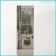 YIN 4x Non Glass Mirror Tiles Bathroom Mirror Wall Sticker Waterproof 11 81x11 for 8