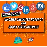 Umobile [GX30 GX50] Boost Speed Internet &amp; Unlimited Hotspot