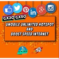 Umobile [GX30 GX50] Boost Speed Internet & Unlimited Hotspot