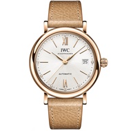 Iwc (IWC) Botao Fino Series Automatic Watch 37 Diamond Swiss Watch Female Beige