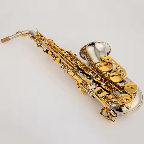 NEW Japan Saxophone AW037 Alto Saxophone Nickel Plated Gold Key Professional Sax Mouthpiece With Cas