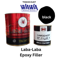 cat dasar Laba Laba epoxy filler grey/ black 1kg set