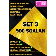 Rujukan Soalan Exam Lepas Ujian Psikometrik SPA PSEE 2019-2023 SET 3 900 Soalan