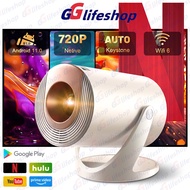 Full HD Android mini projector Automatic Keystone WiFi2.4/5G Connects to phone, laptop, ios to watch