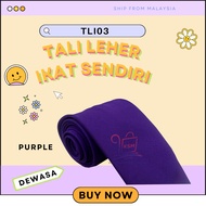 PURPLE ADULT TIE PURPLE SCHOOL SUPERVISOR NECK STRAP/ (PURPLE SCHOOL TIE) - TLI03