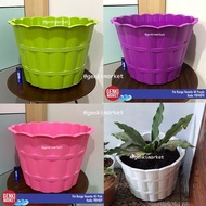 Pot Bunga Besar Jumbo 40cm Plastik / Pot Bunga Venetta 40cm Putih