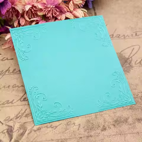 H4GD Lacework Embossing Folder Template for Gift Scrapbooking Photo Album Card Paper