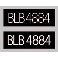 NOMBOR PLATE KERETA TANAM 2D