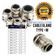 IP65 Nickel Brass Cable Gland M-37 Cable Gland M 37 Nickel M37