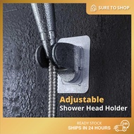 Bathroom Shower Head Holder Adjustable Adhesive No Drill Screw Self-Adhesive Wall