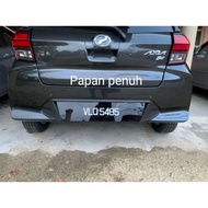 No Plate Kereta Axia 2023 (No timbul)