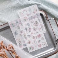 [mobisu] Happy Loi 2023 March Transfer Sticker Begonia Flower Malus halliana ハナカイドウ