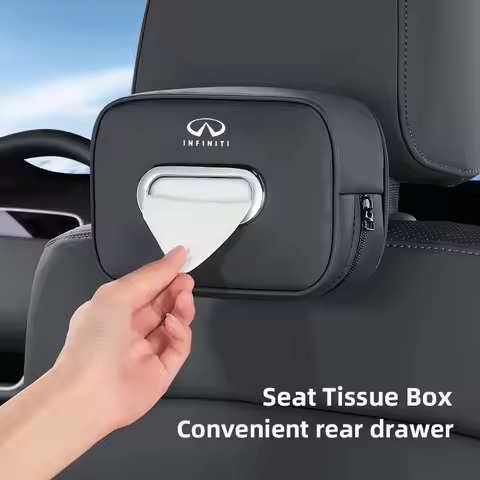 Car Tissue Storage Box Organizer Auto Accesories For Infiniti QX55 QX50 QX60 Q50 Q70L QX30 QX80 Q60 