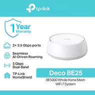 TP-Link | Deco BE25 | BE5000 | Whole Home Mesh | Wi-Fi 7 | Mesh | Router | WiFi | AI | System