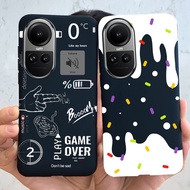 Casing for OPPO Reno10 Pro+ 5G Reno 10 5G  Phone Case Fashion Luxury Painted  For OPPO Reno 10Pro Plus Cover