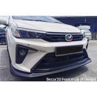 Perodua bezza 2020 2021 2022 2023 mugrn R style front bumper lip skirt diffuser bodykit body kit spo