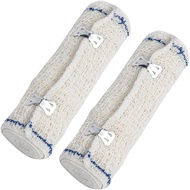 Elastic Bandages, 2 Pieces 15cm x 4.5m Stretch Bandage with Metal Clip, Breathable Reusable Compress