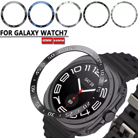 Bezel Ring For Samsung Galaxy Watch 7 40mm 44mm/ Ultra 47mm Metal Protecive Case Cover For Galaxy Wa