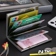 PA-HOME ID Cardholder, Slim Anti RFID Credit Card Holder, Fashion 6/10 Slots Stainless Debit Box Tra