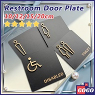 Acrylic Toilet Door Sign Customized Hotel Restroom Signage Directional Sign Men Women Comfort Room