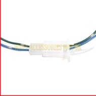 A Pair of 2 Pin Male Female Cable Connector Sockets - Universal Car Motorcycle Cable Connection Sock