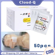 50Pcs CPR Face Shield Manikin / CPR Mask Disposable Mask / Resucitator First Aid Rescue Disposable