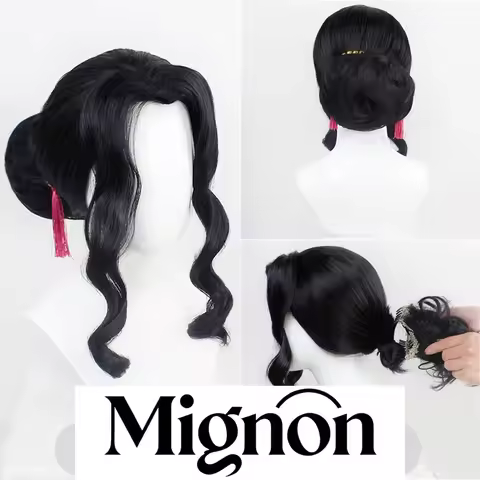 Mignon Kimetsu no Yaiba Muzan Kibutsuji cosplay wig demon slayer wig female version Japanese style s