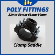 HDPE Poly Fitting PE Pipe Poly Pipe Connector PP Reinforced Clamp Saddle 32mm 50mm 63mm 90mm