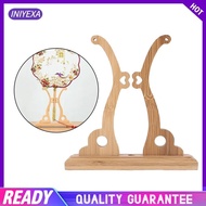 [Iniyexa] Bamboo Fans Bracket Holder Display Stand for Retro Chinese Round Circular Hand Held Decor