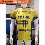 READY STOCK JERSEY VOLLEY BALL ORIGINAL LIFCO LIVOLI TNI AU YELLOW