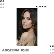 Angelina JOLIE POSTER - A3/A4 Size (Can Be Custom Picture)