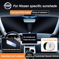 Car Window SunShade UV Protection Front Windshield Sun Visor for Nissan Grand Livina Almera X-Trail 