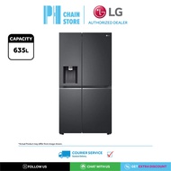 (COURIER SERVICE) LG GC-J257CQES 635L SIDE-BY-SIDE REFRIGERATOR WITH WATER DISPENSER