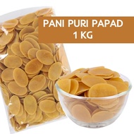 Pani Puri Papadam Pani Puri Masala 3D Oval Papad Ready to Fry Authentic Pani Puri Halal Vegetarian