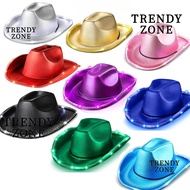 TRENDYZONE Light Up Cowgirl Hat, Shiny Comfortable Space Cowgirl Hat, Durable Composite EVA LED Cowb
